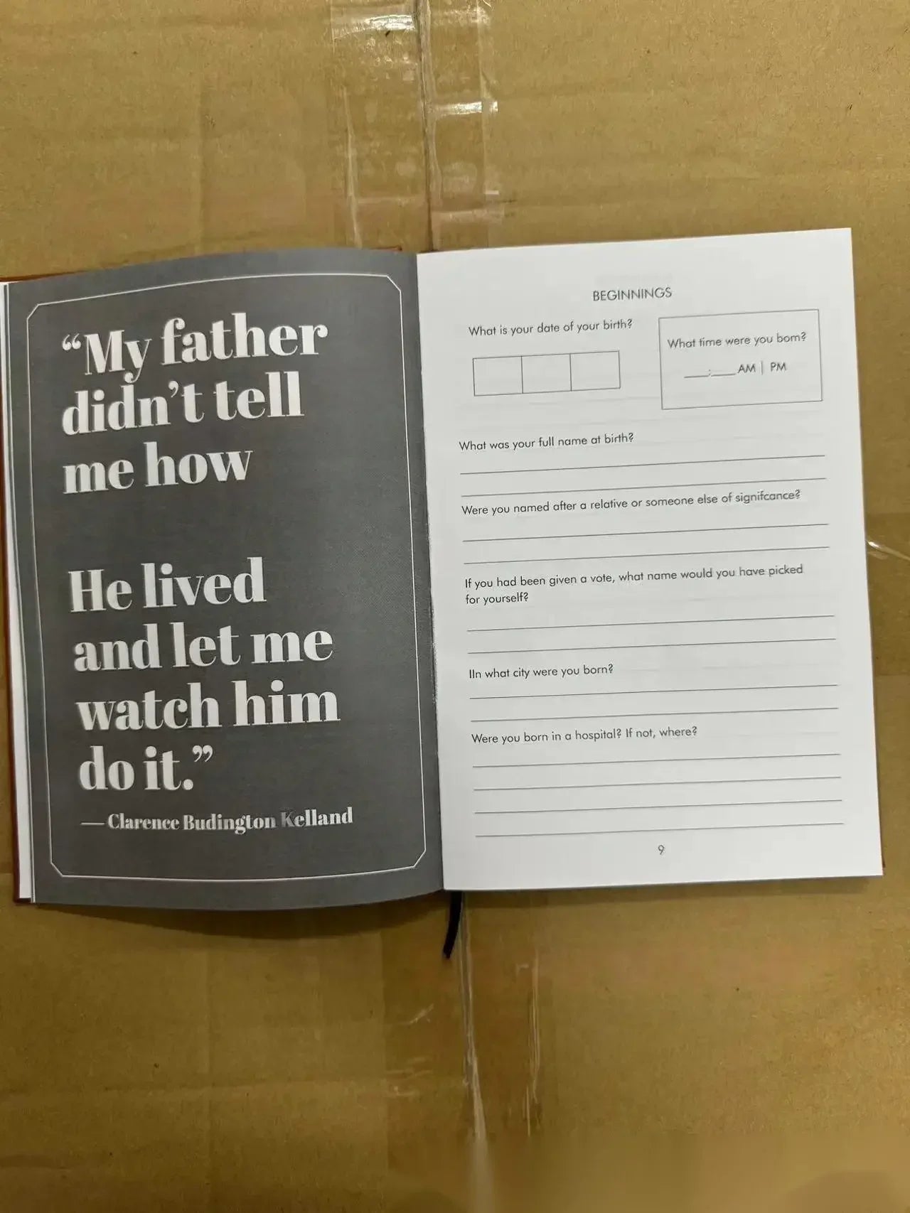 Dad I Want to Hear Your Story: A Leather Memory Book